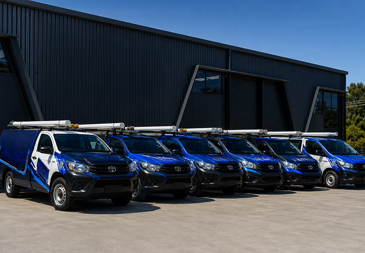 Fleet of Erskineville Blocked Drains plumbing vans